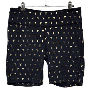 Oiselle Black & Gold Mettle Shorts